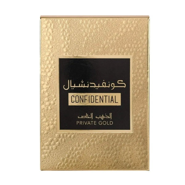 Lattafa Confidential Private Gold 100ml | Best Tropical & Musky Unisex Parfum UK