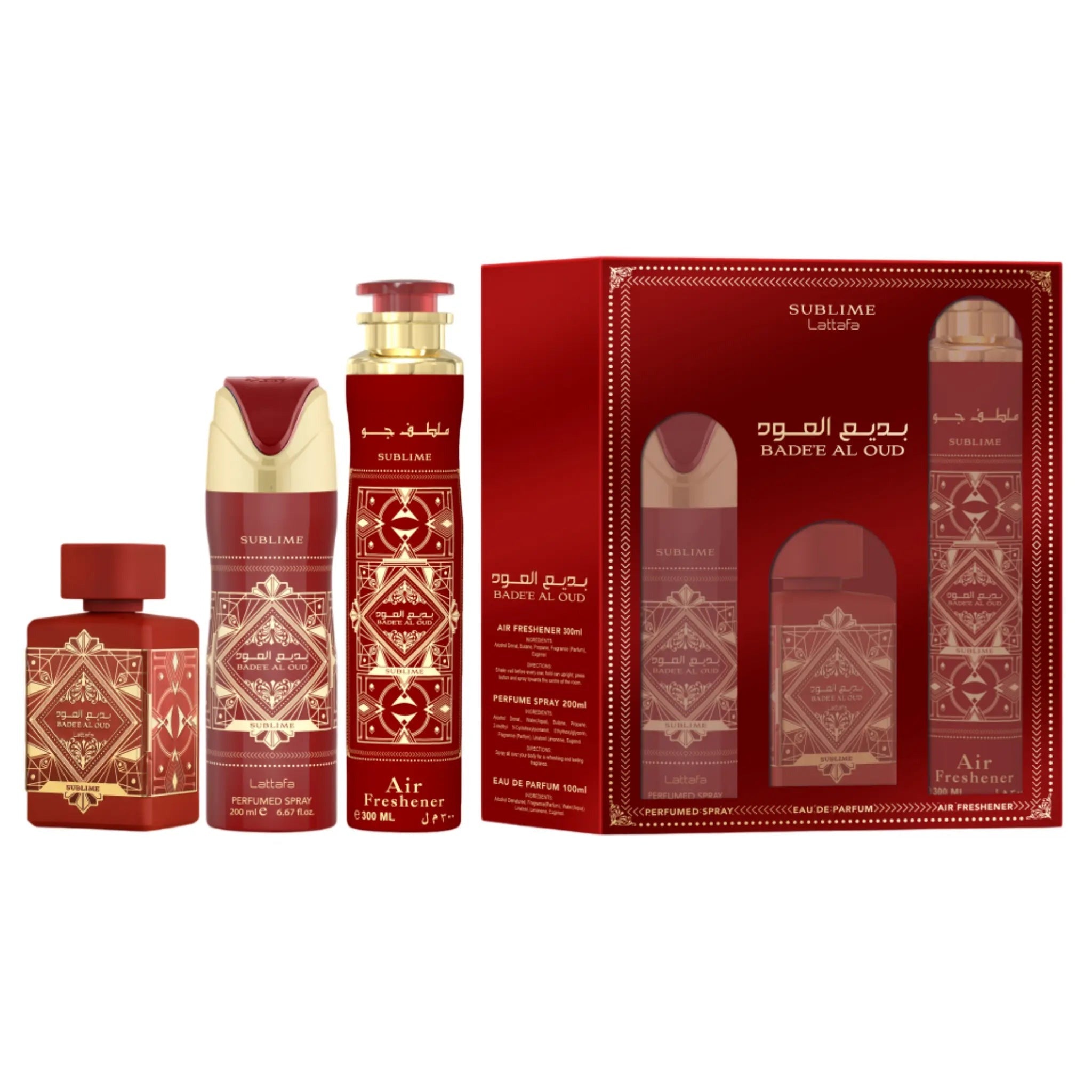3P GiftSet Badee al Oud Sublime by Lattafa