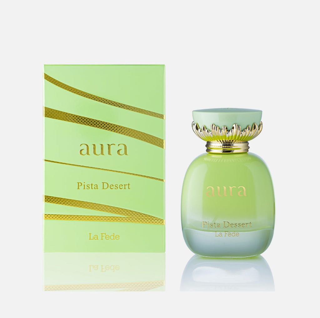 Khadlaj Aura Pista Dessert 100ml EDP – Sweet Pistachio Floral Perfume UK