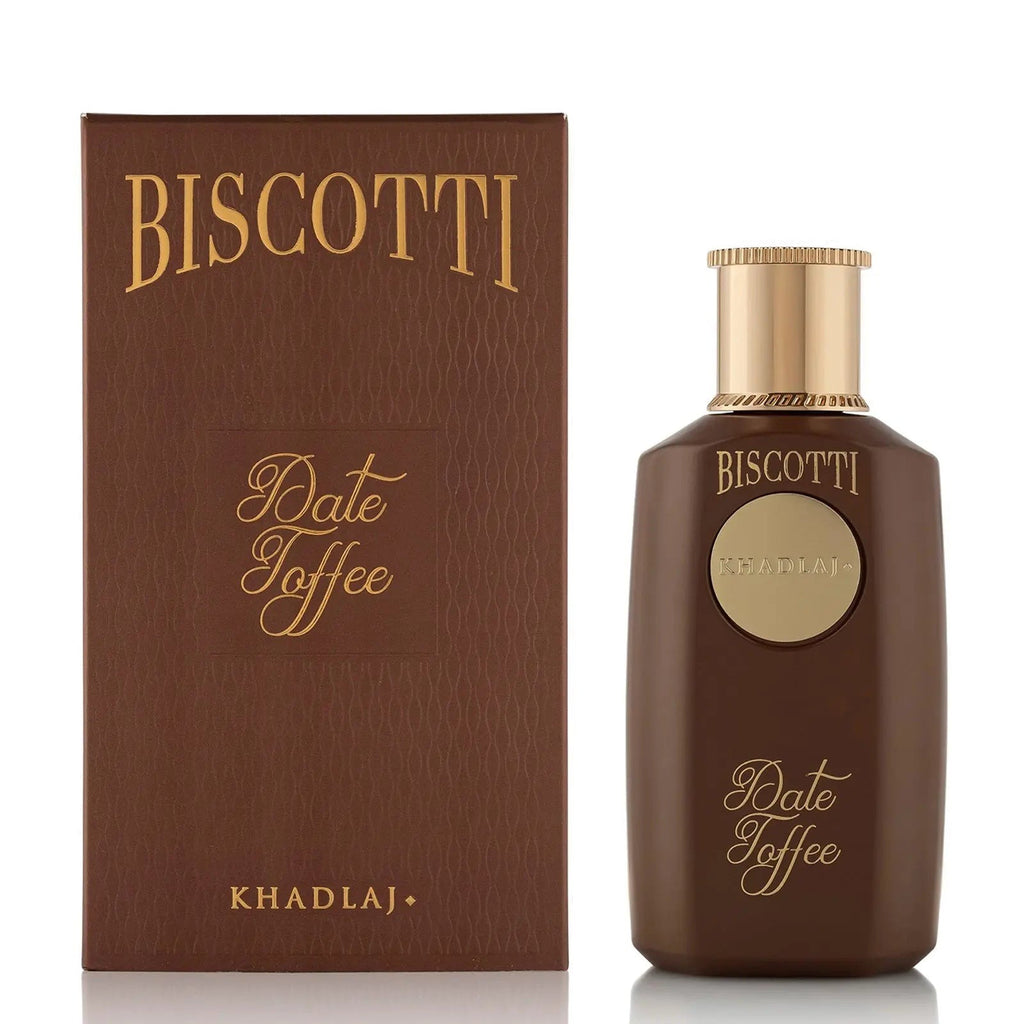 Khadlaj Biscotti Date Toffee 100ml EDP – Sweet Oriental Gourmand Perfume