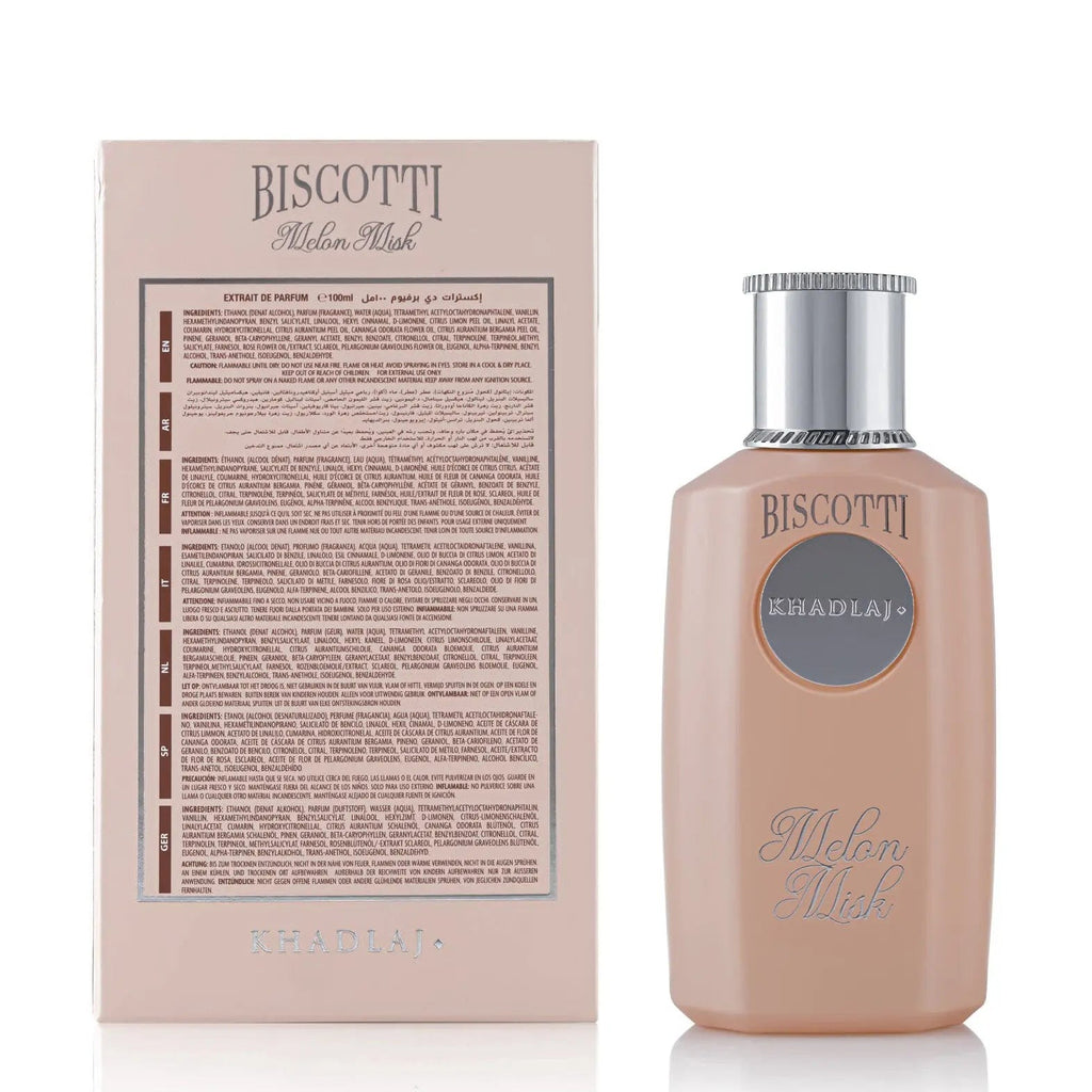 Khadlaj Biscotti Melon Misk 100ml EDP – Fruity Gourmand Scent