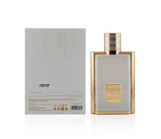 Khadlaj Karus Secret Musk 100ml Eau de Parfum UK – Unisex Spicy Gourmand Perfume