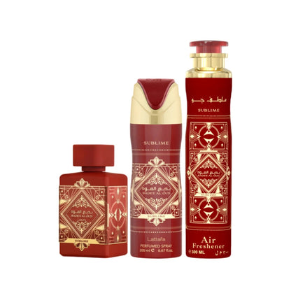 3P GiftSet Badee al Oud Sublime by Lattafa