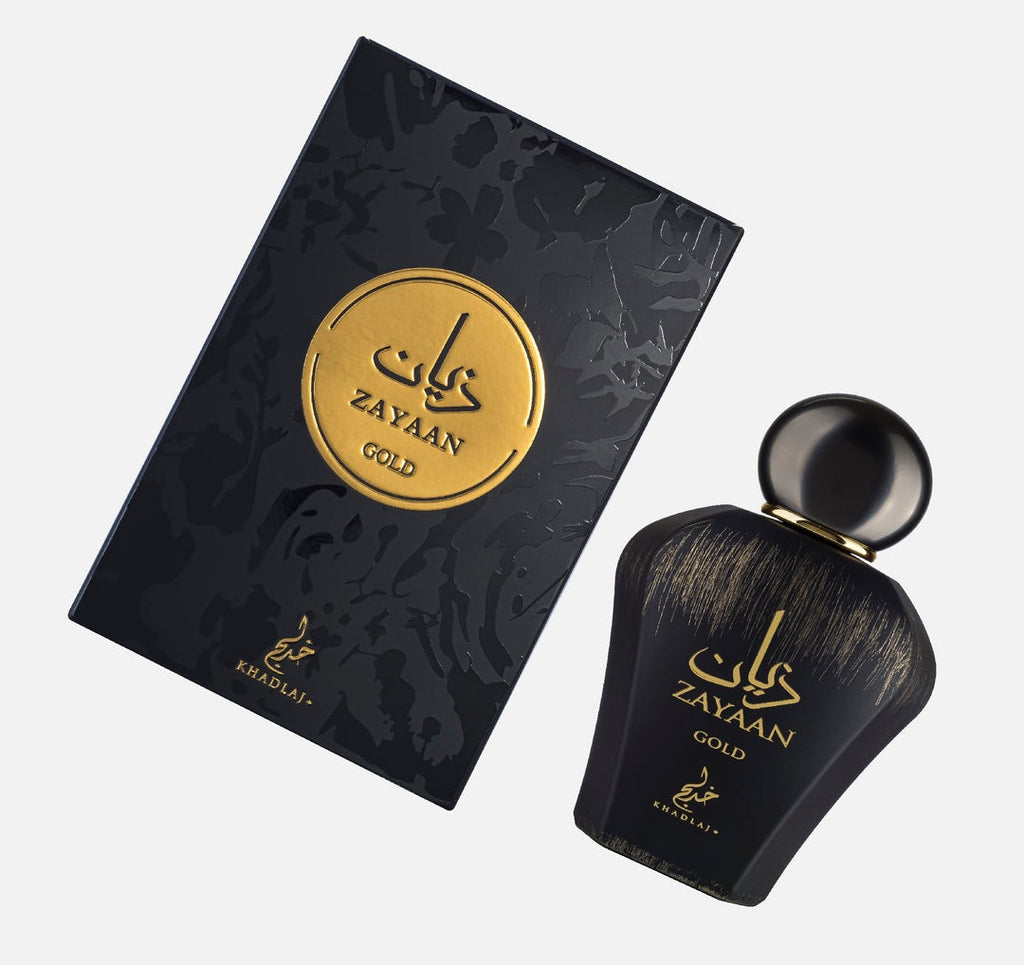 Khadlaj Zayaan Gold 100ml Eau de Parfum – Spicy Woody Amber Scent (Made in UAE)