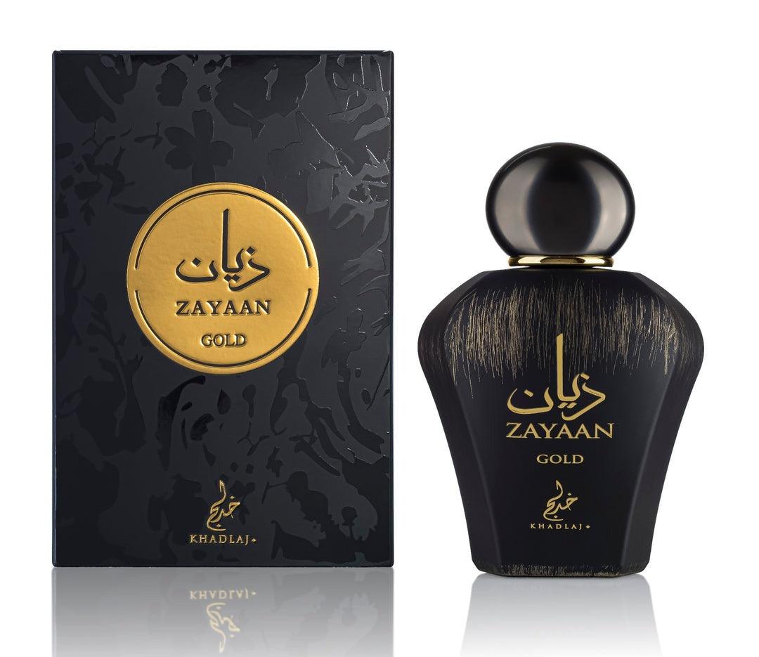 Khadlaj Zayaan Gold 100ml Eau de Parfum – Spicy Woody Amber Scent (Made in UAE)