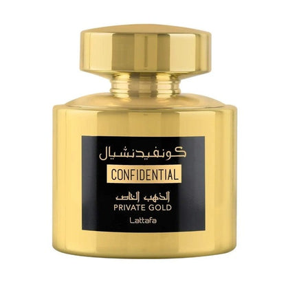 Lattafa Confidential Private Gold 100ml | Best Tropical & Musky Unisex Parfum UK