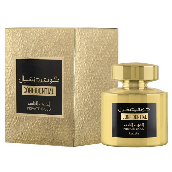 Lattafa Confidential Private Gold 100ml | Best Tropical & Musky Unisex Parfum UK