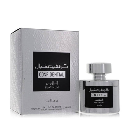 Lattafa Confidential Platinum 100ml | Luxury Warm Spicy Unisex Parfum UK