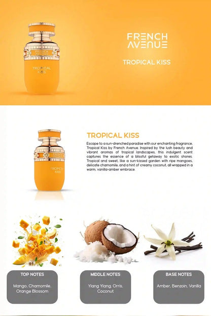 French Avenue Tropical Kiss 80ml | Best Warm Spicy Unisex Parfum UK